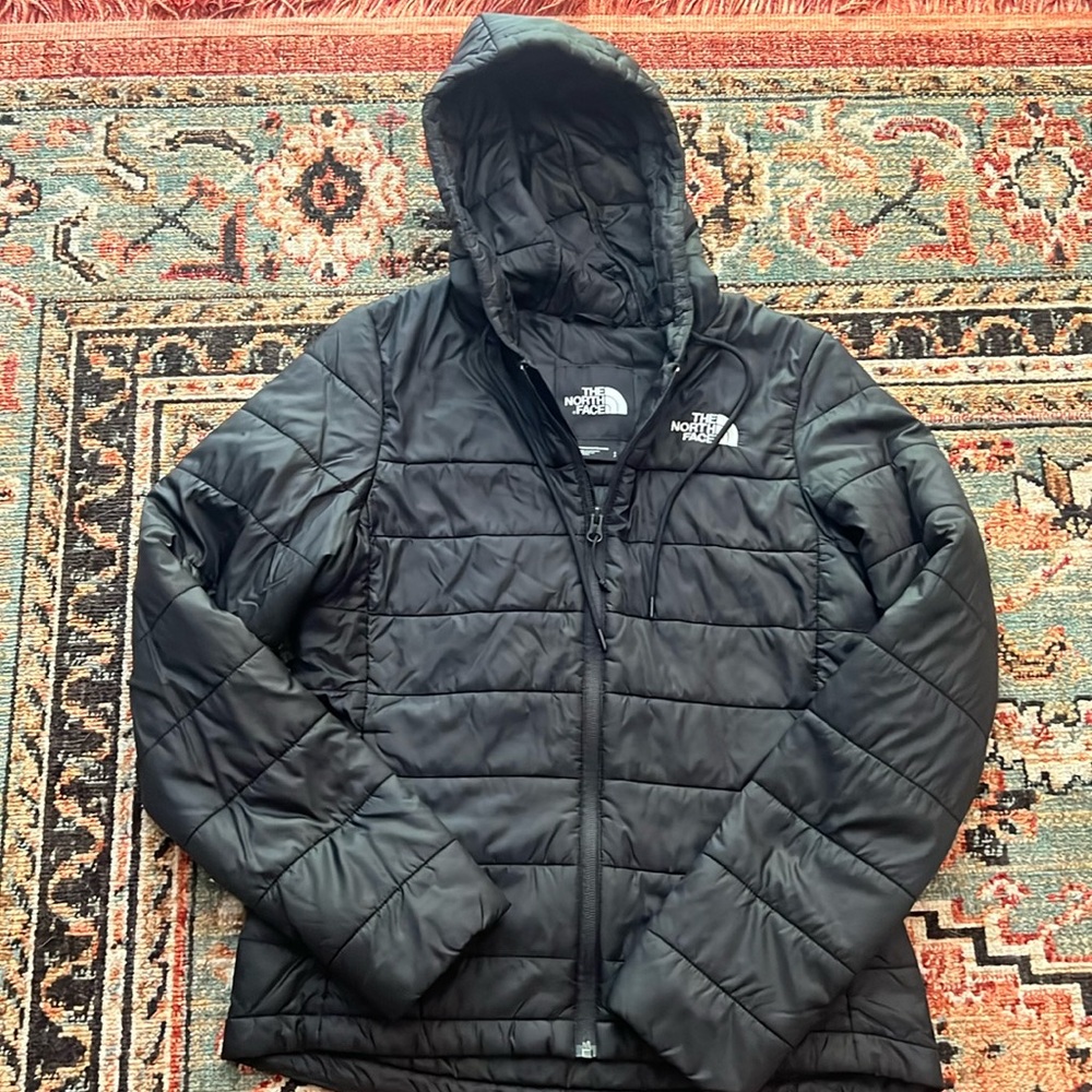 NORTH FACE women’s hoodie zip up jacket, black, size small, LIKE NEW